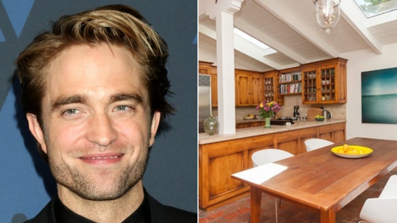 Robert Pattinson and dining area