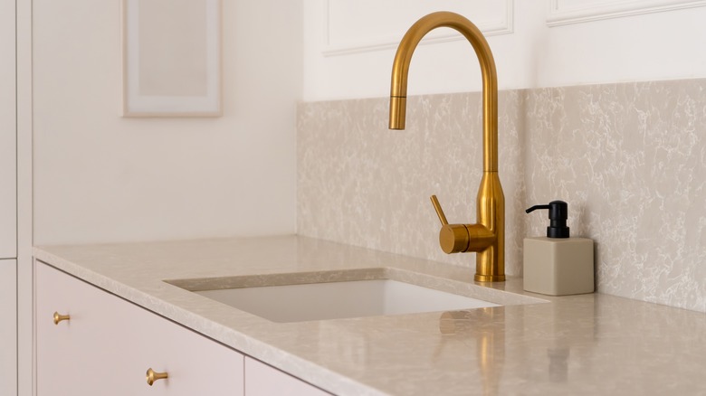 champagne bronze faucet and hardware