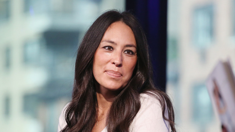 Joanna Gaines being interviewed on a radio show