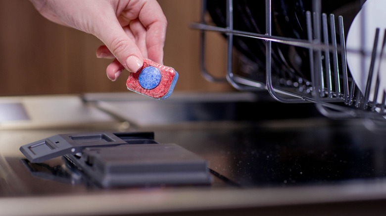 pod in a dishwasher