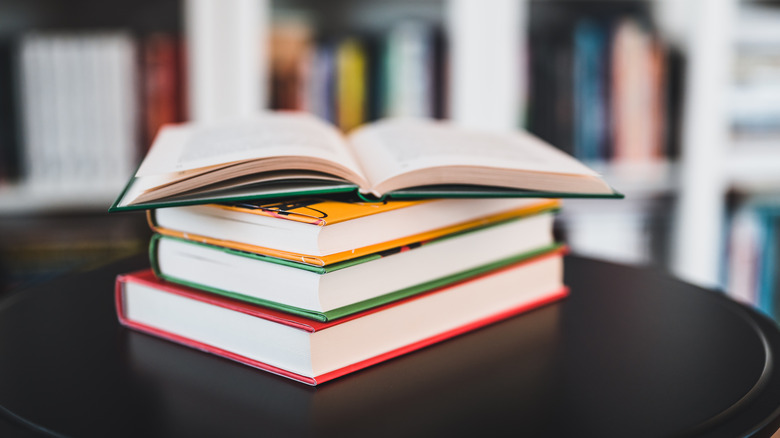 stack of books