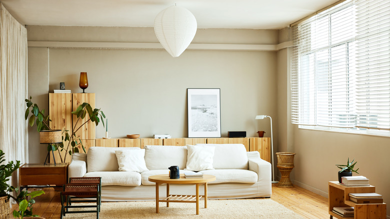 living room with ambient light