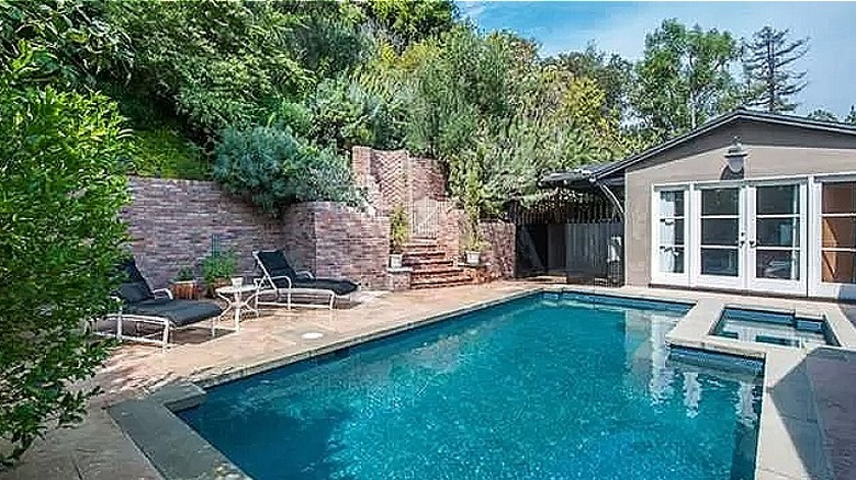 Christina Ricci's backyard oasis