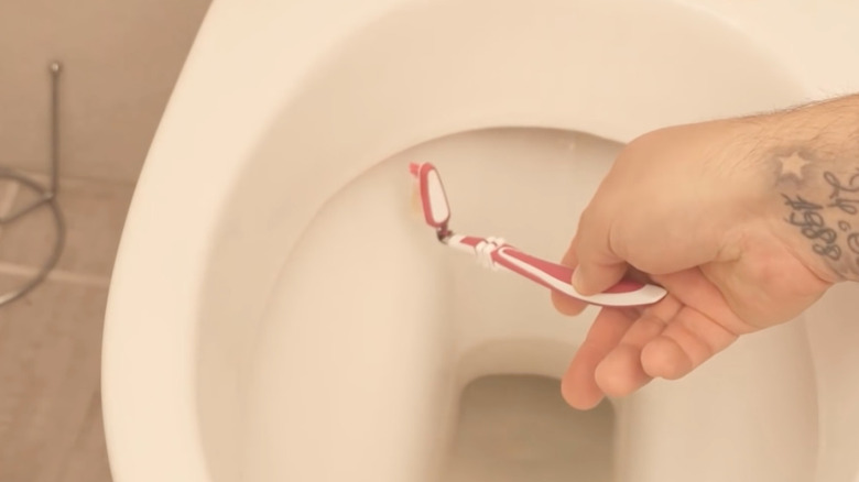 Toilet bowl cleaning hack