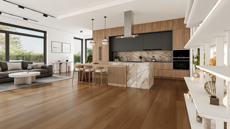 Home with engineered wood floors