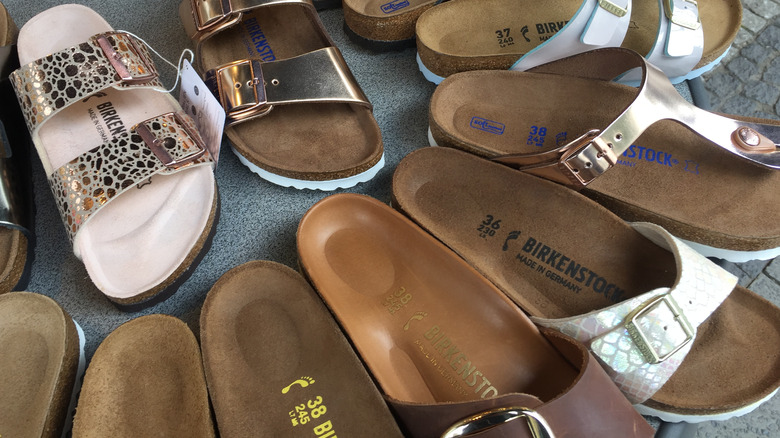 many Birkenstocks sandals