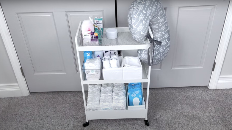 nursery cart organization