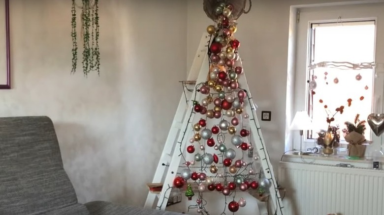 ladder Christmas tree