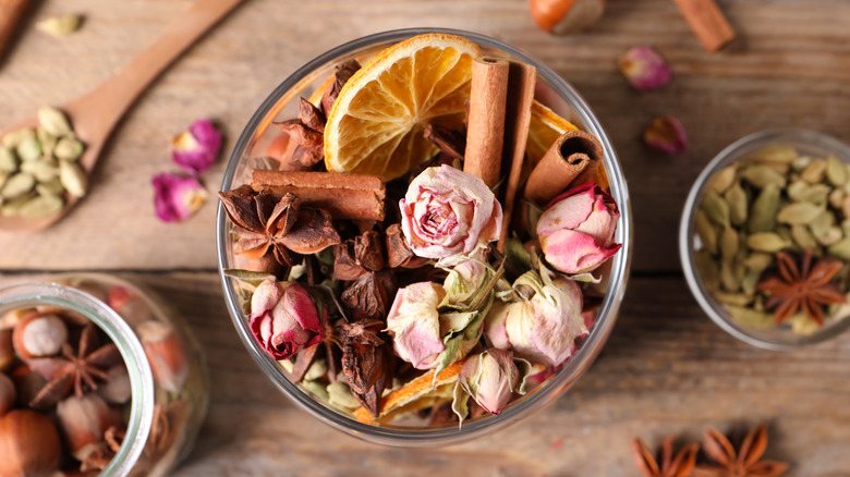 bowl of potpourri