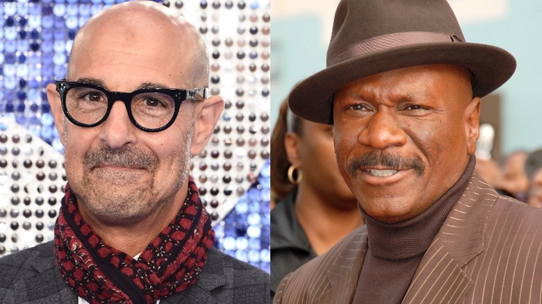 Stanley Tucci and Ving Rhames, split image