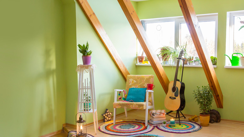 Brightly colored room