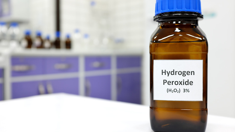 Bottle of hydrogen peroxide