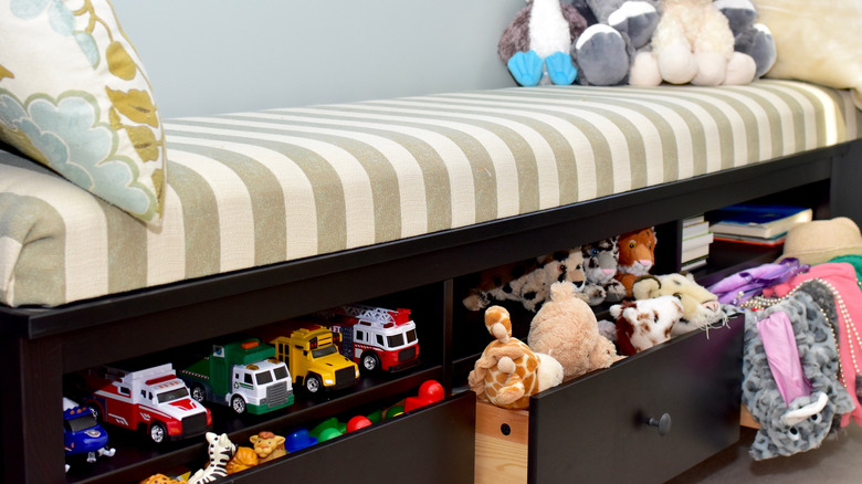 Storage under a bed