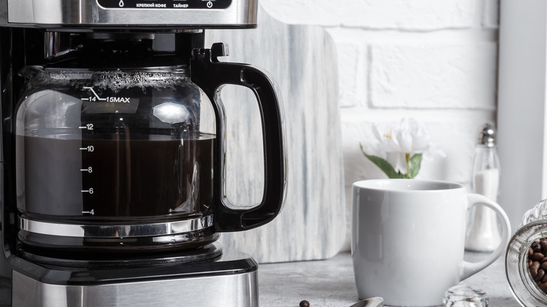 coffee maker on counter