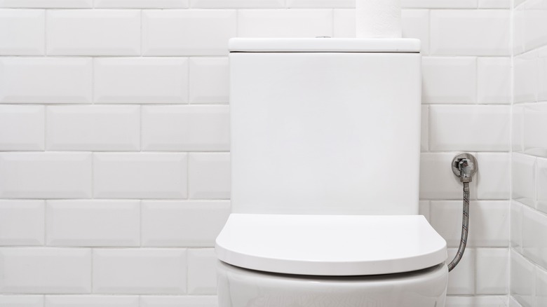 toilet water tank subway tile