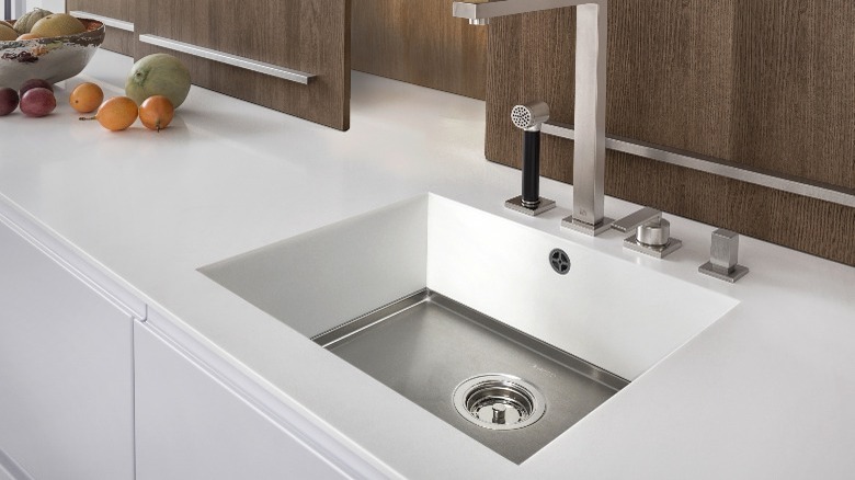 Modern quartz composite kitchen sink 