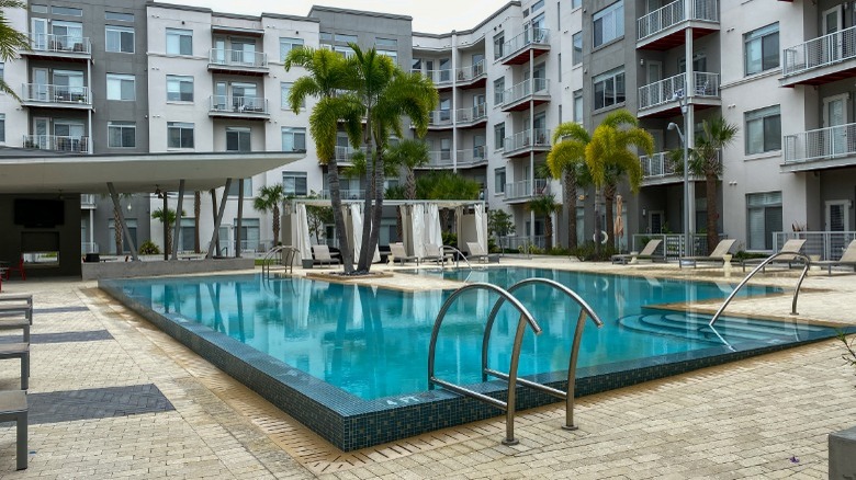 Swimming pool at a condo 