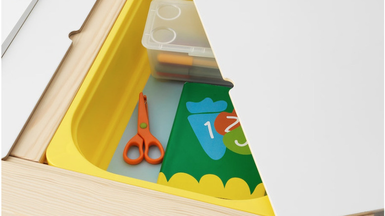 IKEA FLISAT kids' table bin