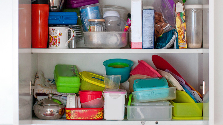 messy kitchen cabinet