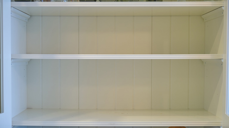 Empty shelves