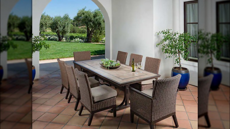 Outdoor patio dining set