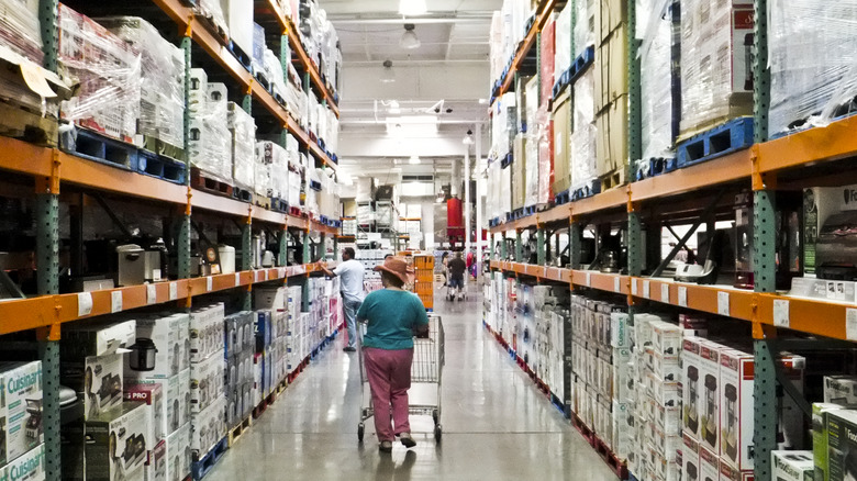 Woman shopping at Costco