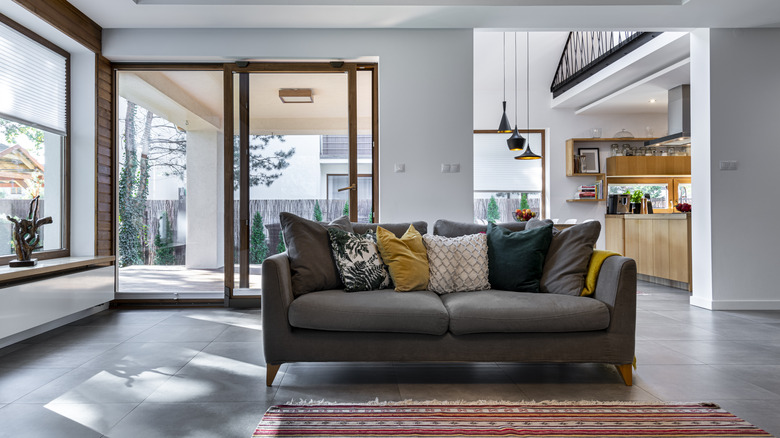 Bright open plan living area