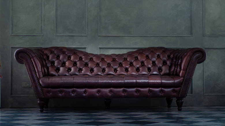 leather sofa