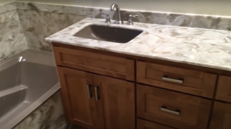 cultured marble bathroom counter