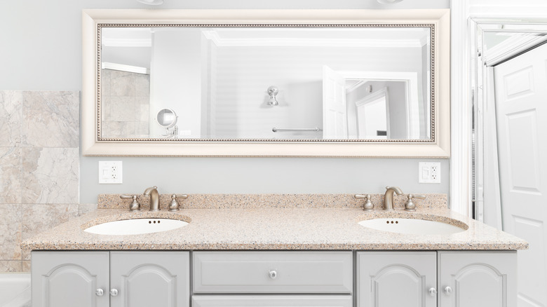 Bright bathroom double vanity 