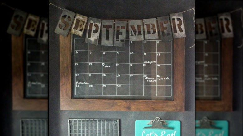 industrial diy calendar project