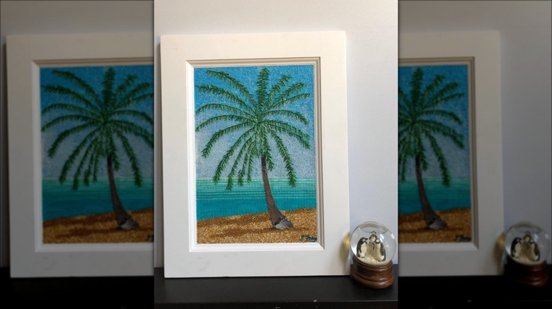 palm tree bead art