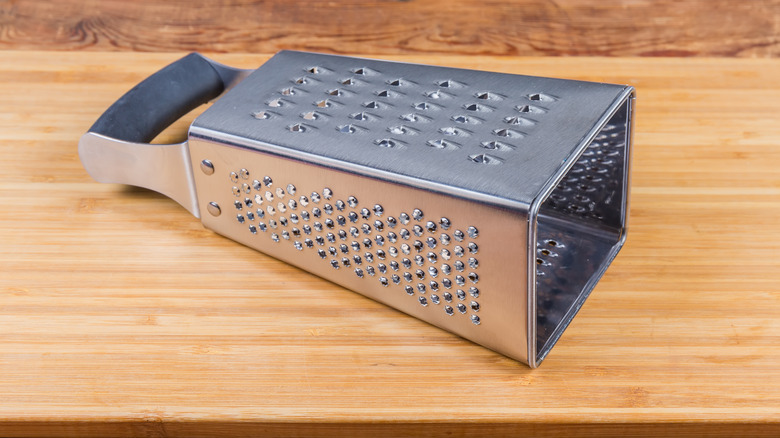 cheese grater on its side
