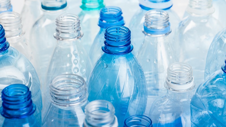 Empty plastic bottles