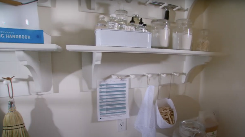 laundry room shelves 