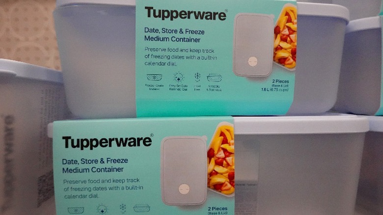 Two Tupperward containers