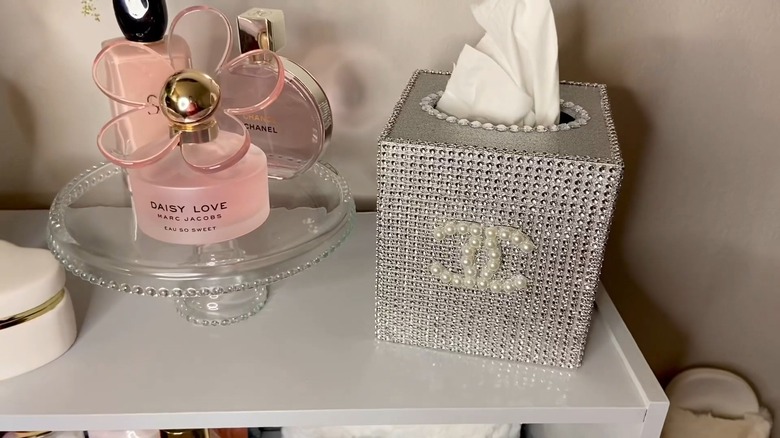 Bedazzled tissue box