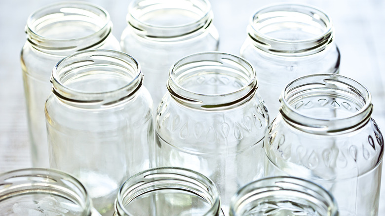 empty glass jars