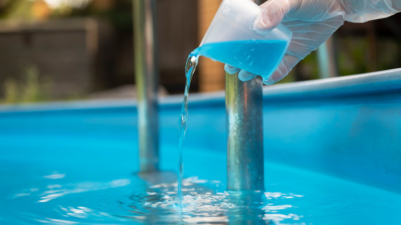 adding liquid augmentation to pool