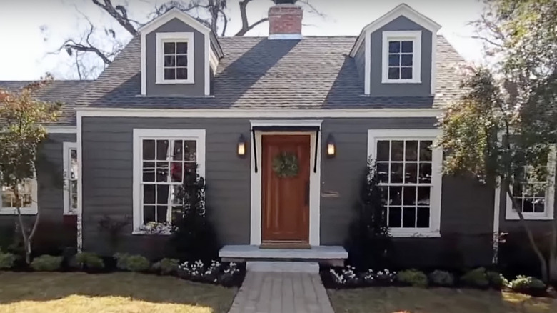 remodeled home exterior with windows