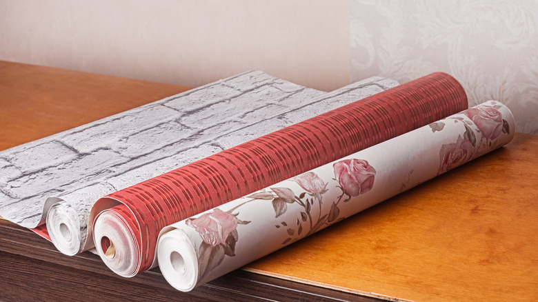 rolls of wallpaper