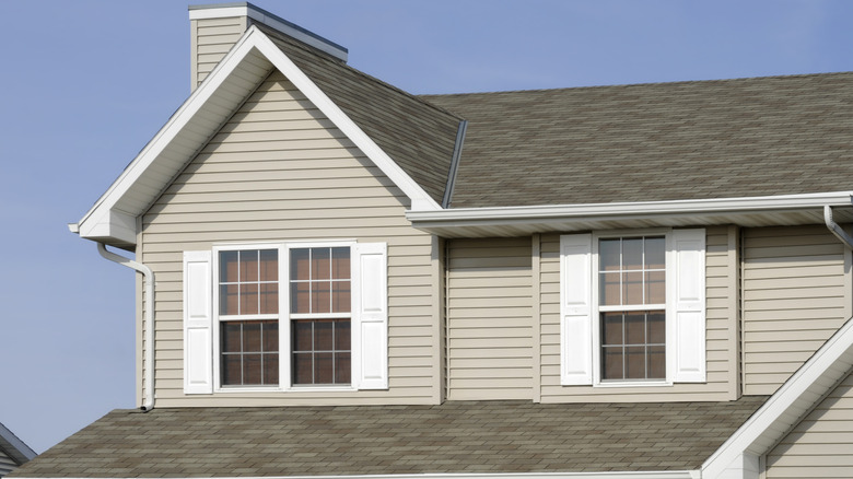 home with vinyl siding 