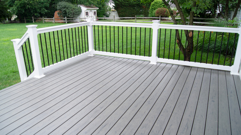 A deck's railings