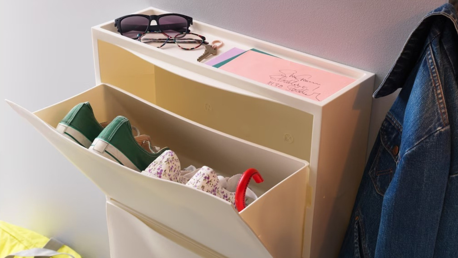 Decorate Your Basic IKEA TRONES Shoe Cabinet With This Chic DIY Upgrade