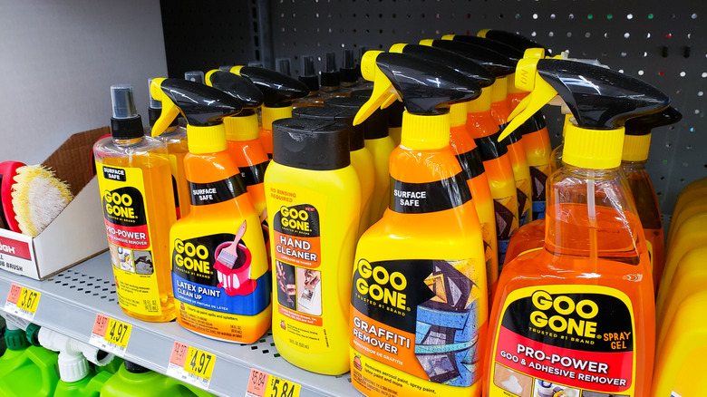 Goo Gone products on a store shelf