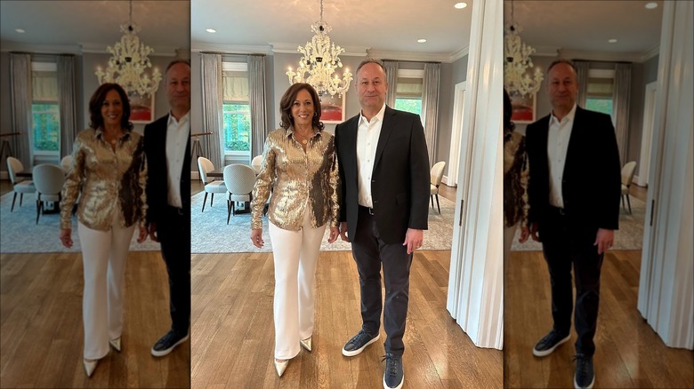 Kamala Harris in dining room