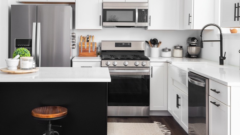 Bright kitchen with visible appliances