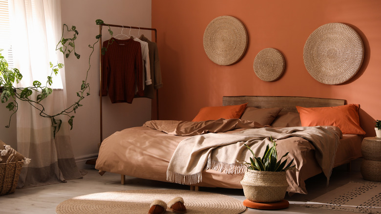 Orange bedroom