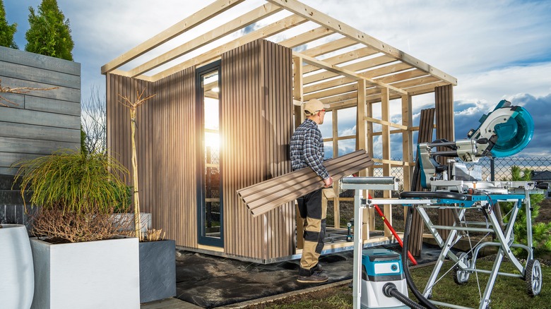 Building a DIY modern shed