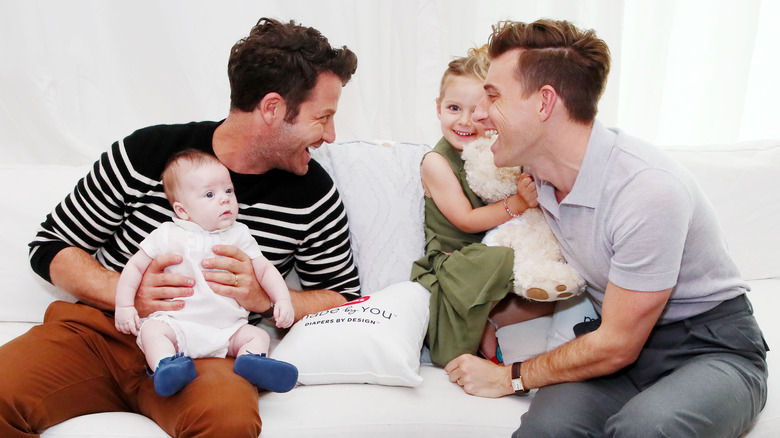 Nate Berkus laughing with family